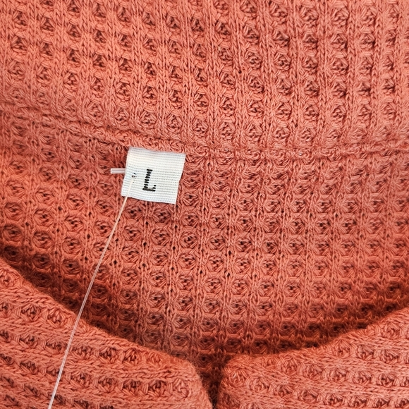 Saukole Womens Orange Long line Over Shirt Sz L Front Pockets Front Button down - Picture 6 of 14